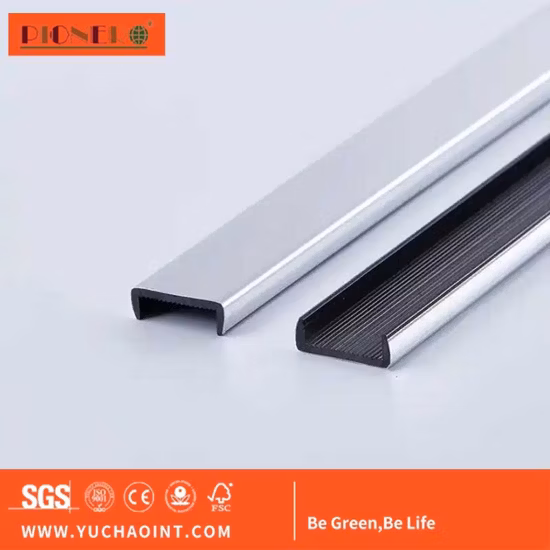 Profil-PVC-Bandförmige Schrankleisten-Kantenleiste für Tischkantenbänderung, flexible U-Form aus Kunststoff